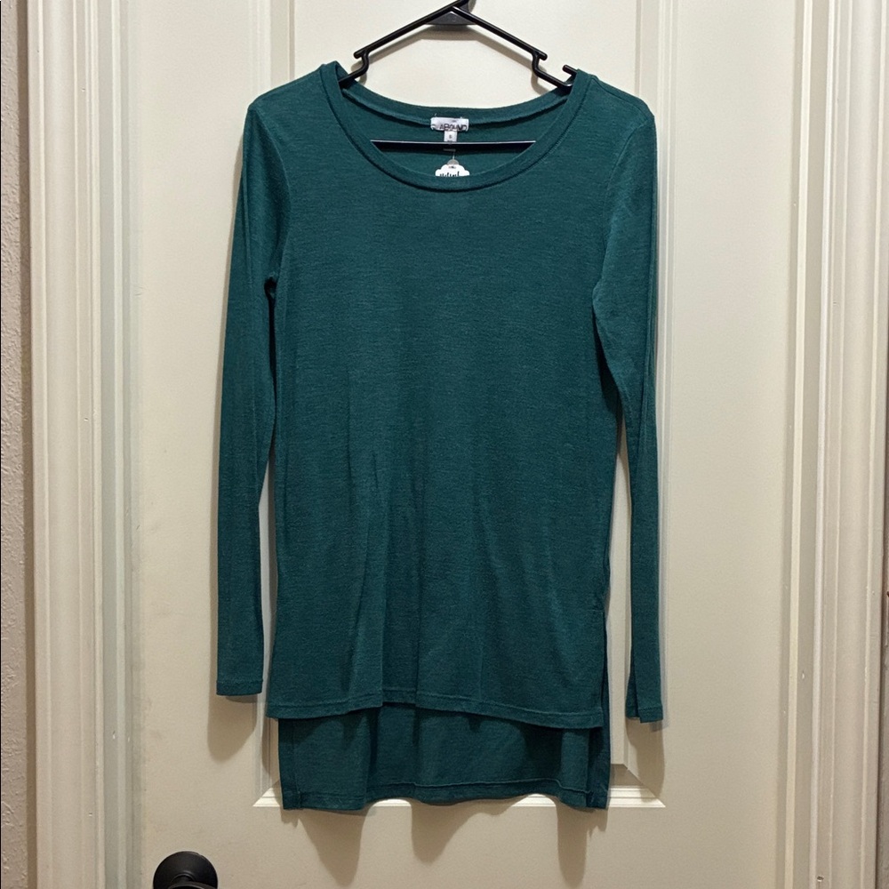 Abound Small Deep Teal Long Sleeve Top